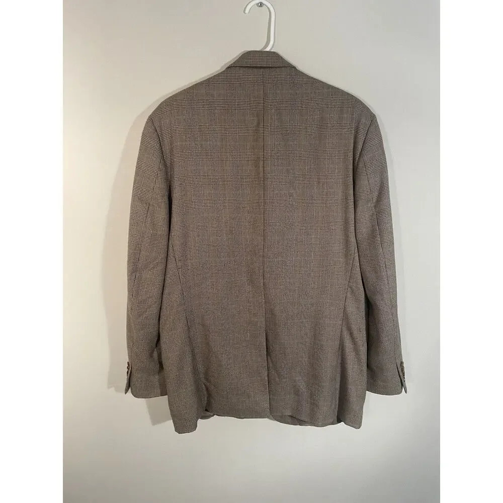 Lauren Ralph Lauren Mens Classic-Fit Ultraflex Stretch Patterned Blazer Size 42L